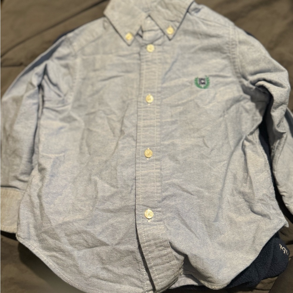 Men's Gray Button-Down Shirt